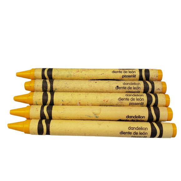 Rare Crayola Crayons Dandelion Crayola Crayon 1990s Vintage Crayons - Picture 4 of 4